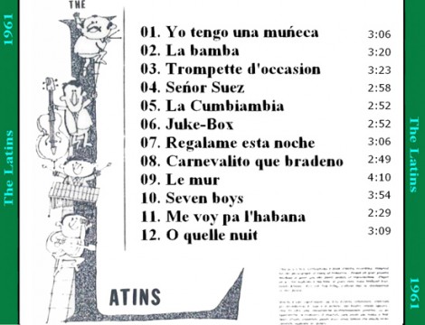 I titoli inclusi nel 33 giri dei Latins