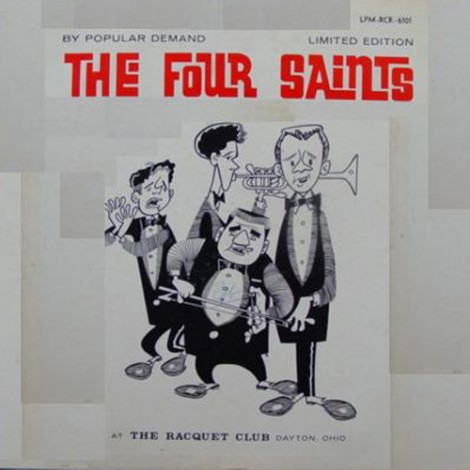 The Four Saints (disegnati in caricatura) su LP raro.
