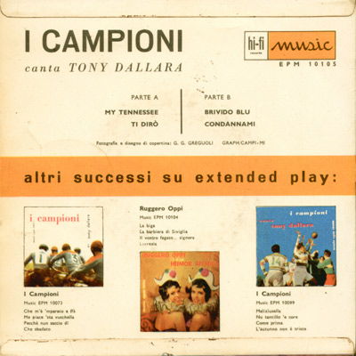 I Campioni canta Tony Dallara
