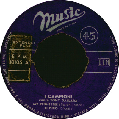 I Campioni per l'etichetta Music (SAAR srl)