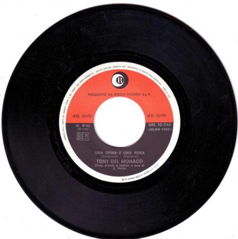 Disco in vinile di Tony Del Monaco