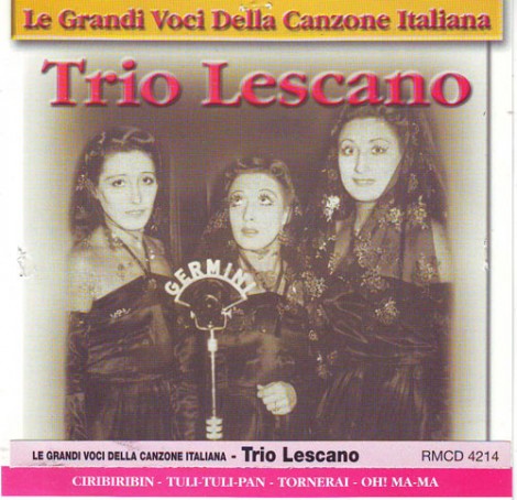 CD del Trio Lescano pubblicato dalla Butterfly di Milano