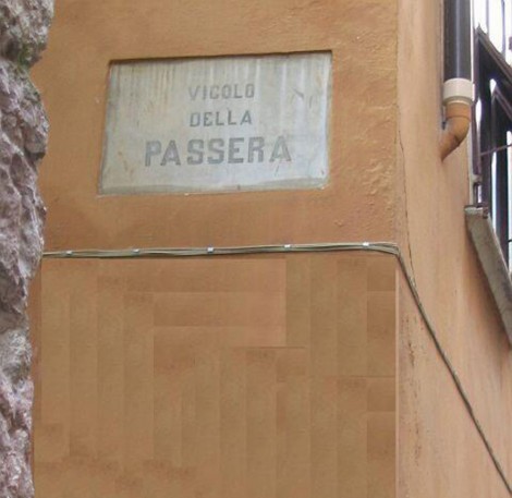 Vicolo della PASSERA