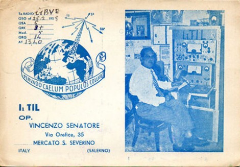 Tessera di Radioamatore di Vincenzo Senatore
