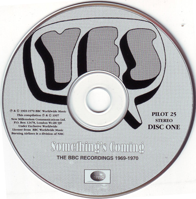 CD 1 The BBC recording 1969-1970 "YES"