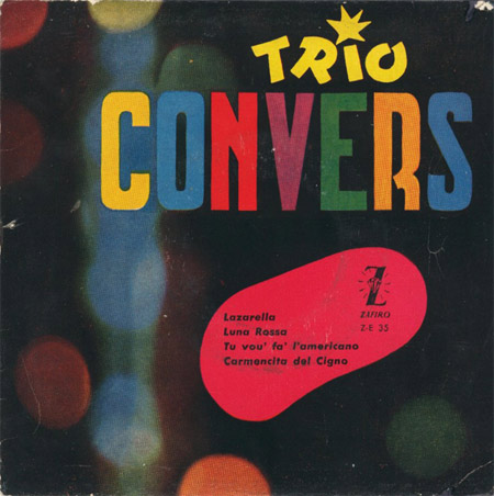 EP del "Trio Convers" pubblicato dalla Zafiro in Spagna